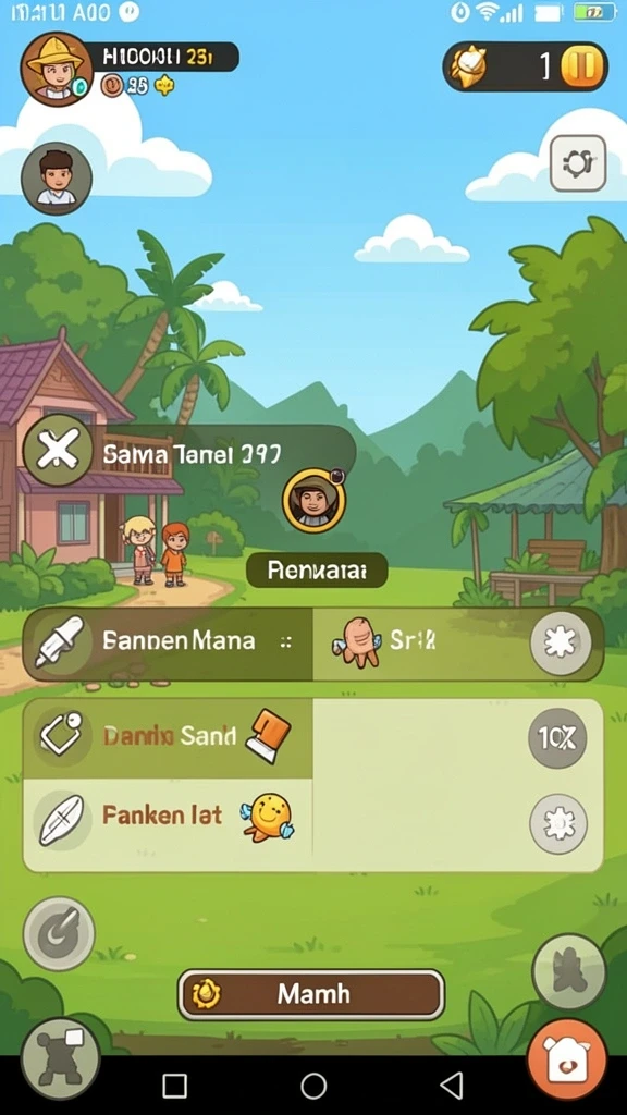 Karakter-karakter unik yang bisa dipilih.