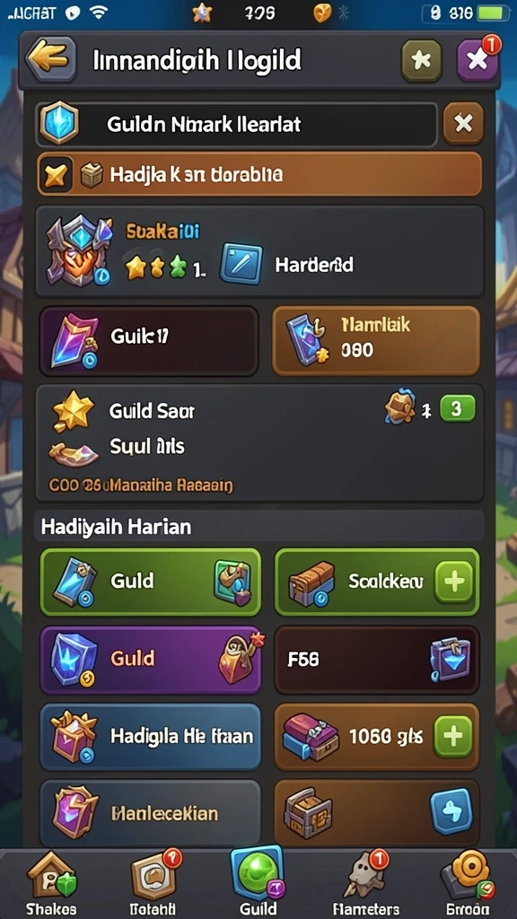 Grafis karakter yang mendetail dan menawan.