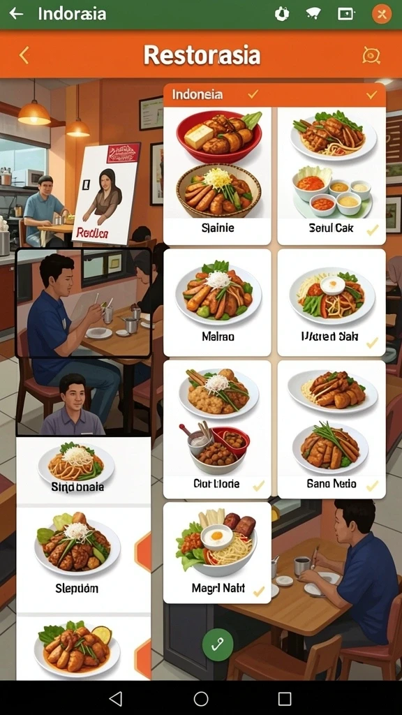 Tampilan antarmuka pengguna yang menarik dan intuitif.