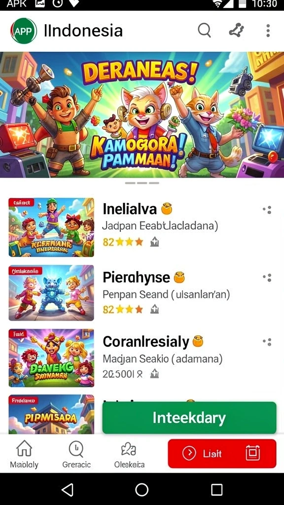 Antarmuka pengguna yang intuitif dan menarik.
