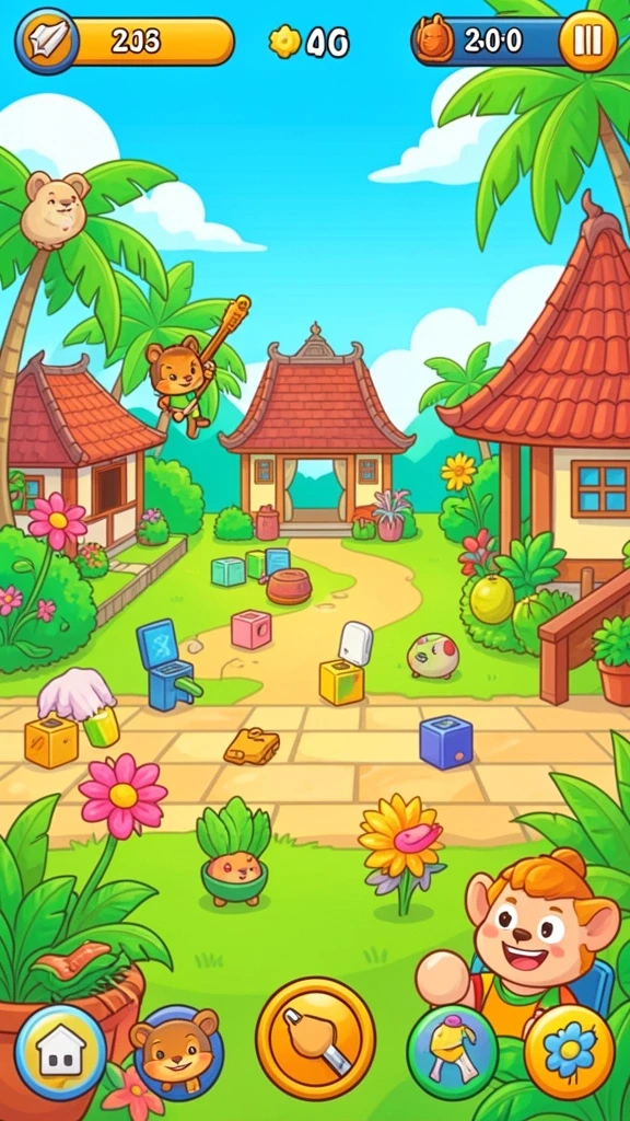 Tampilan mode multiplayer yang seru dan interaktif.