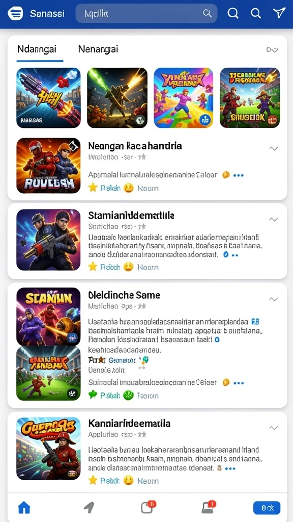 Ilustrasi grafis yang menawan dari dunia game.