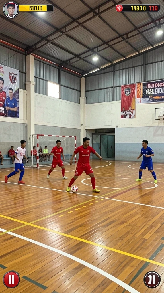 Tangkapan layar menunjukkan karakter utama dalam pertempuran epik.