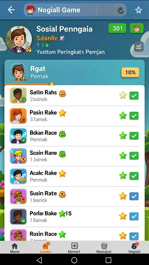 Sistem reward yang merangsang pemain untuk berprestasi.