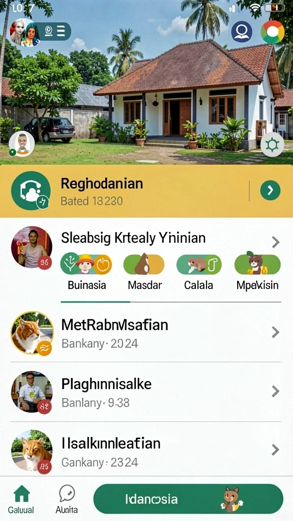 Tampilan awal yang menarik dan intuitif.