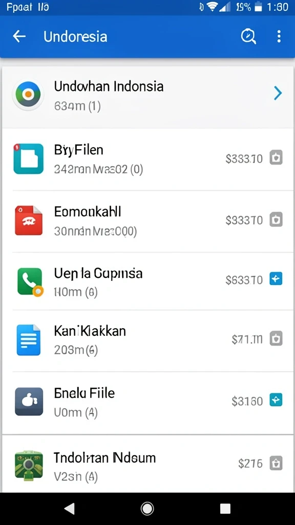 Tampilan karakter dengan desain kreatif.