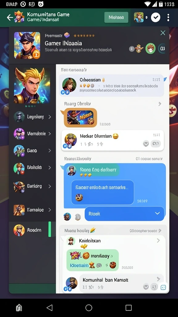 Screenshot dari gameplay yang menunjukkan aksi seru di KAWAT4D.