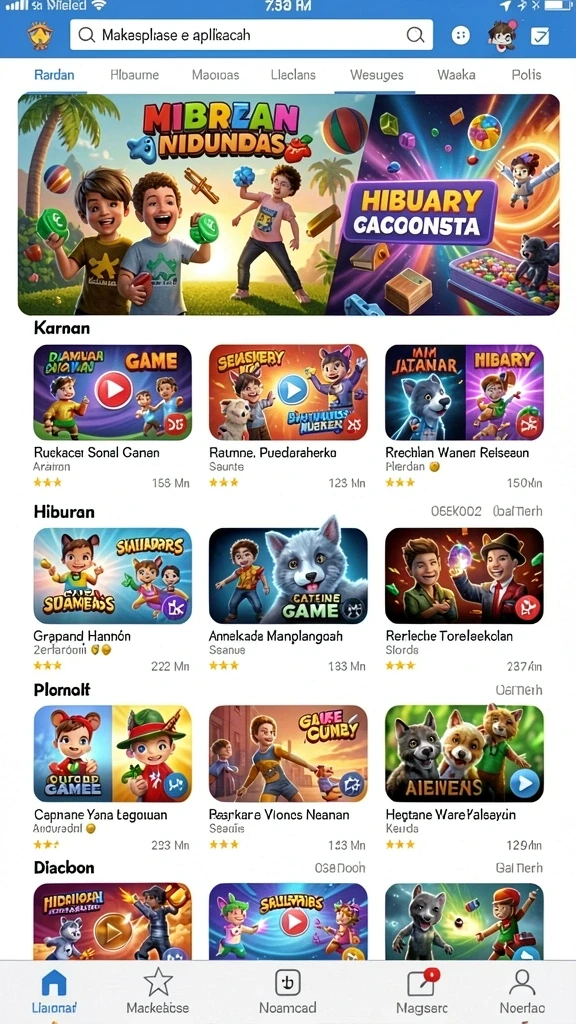 Screenshot menunjukkan karakter utama yang siap menghadapi tantangan.