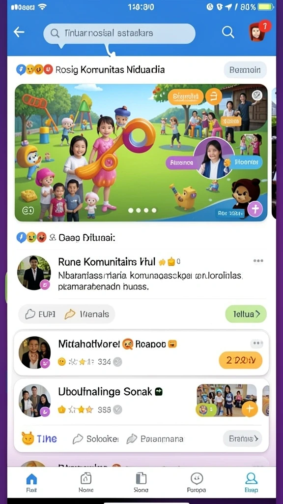 Komunitas aktif pengguna dengan interaksi yang seru.