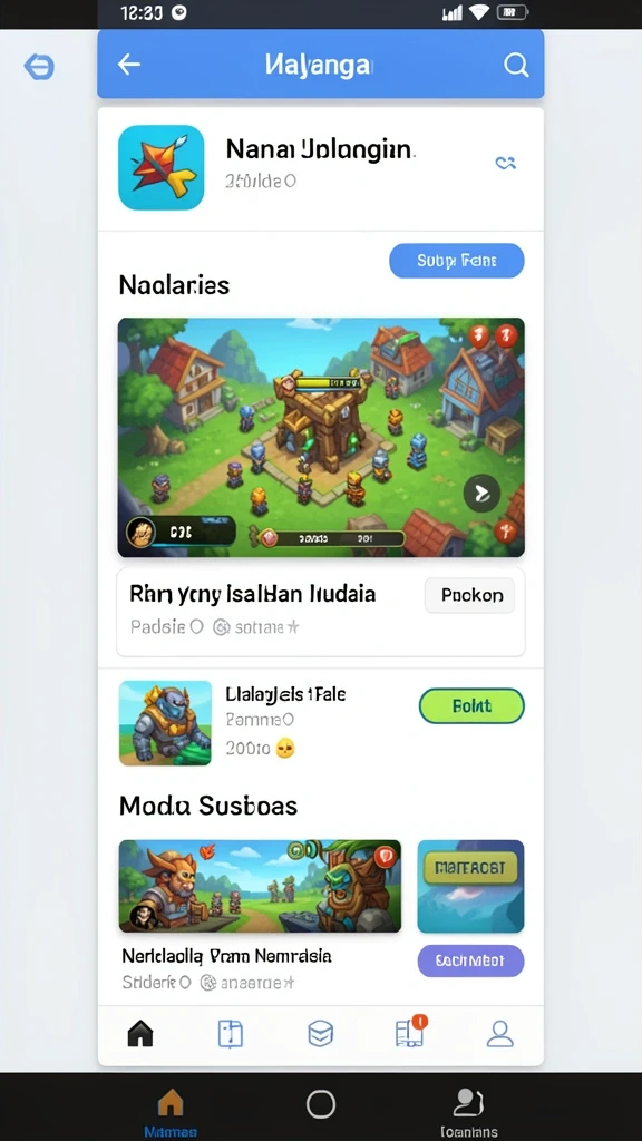 Tampilan menu utama yang menarik dan mudah dinavigasi.