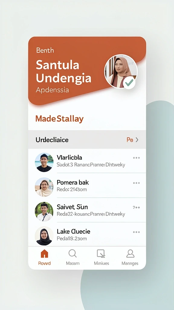 Antarmuka pengguna yang intuitif dan mudah dinavigasi.