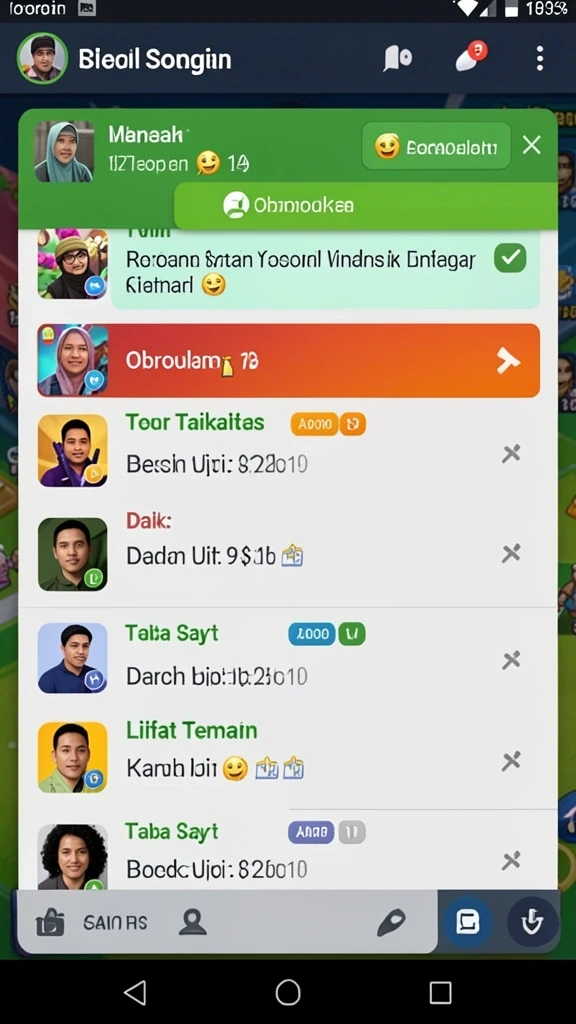 Momen pertempuran epic di dunia fantasi.
