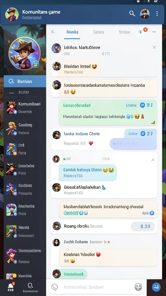 Tampilan antarmuka yang ramah dan menarik.